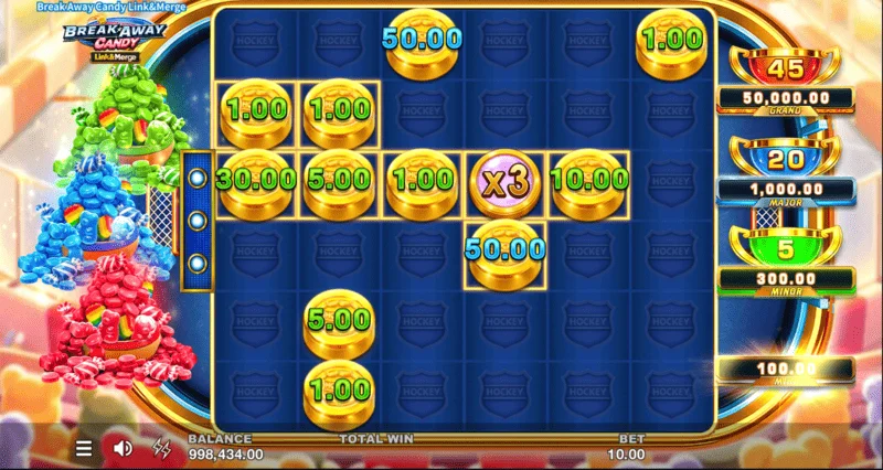 Break Away Candy - Mixed Bonus with three simultaneous modifiers